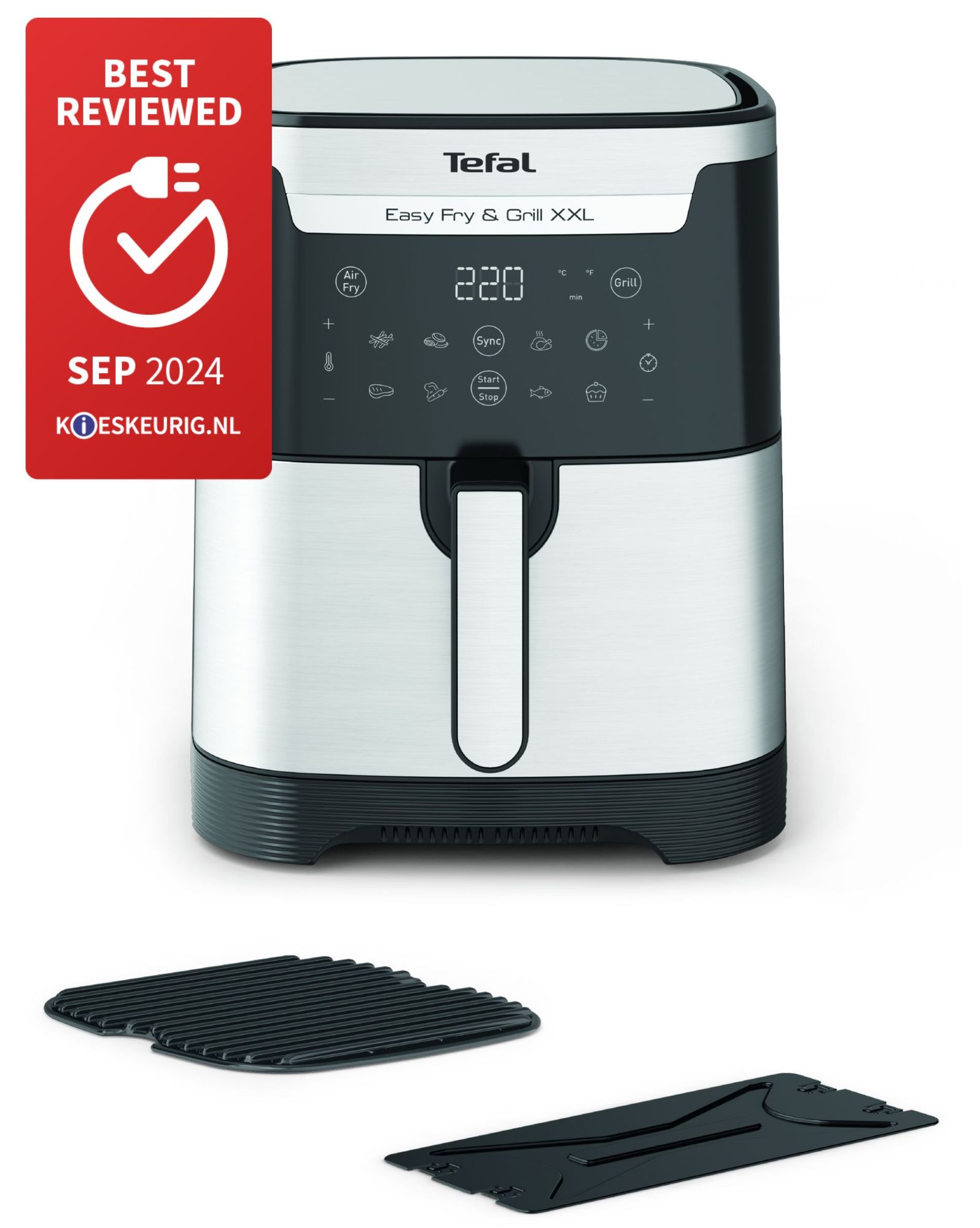 Tefal Easy Fry & Grill XXL EY801D - 2-in-1 Airfryer - 6.5L - 1650W