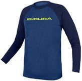 Endura One Clan Trui à Manches Longues Raglan Bleu 7-8 Ans Enfants