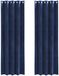 vidaXL - Gordijnen - 2 st - Donkerblauw - 140 x 225 cm - fluweel