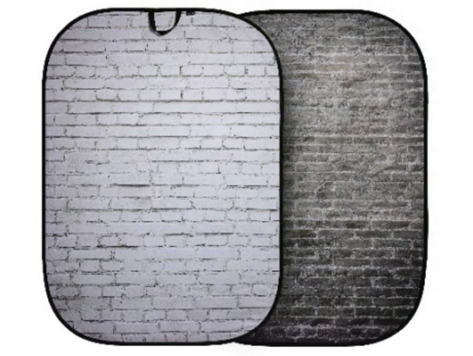 Lastolite Urban Collapsible Background - Paint White/Industrial - 1.5 x 2.1m