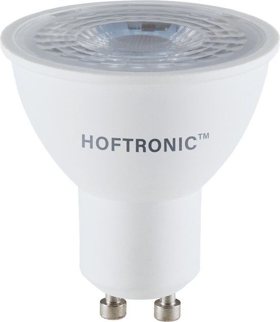 HOFTRONIC GU10 LED Spot Dimbaar - 4,5 Watt 345 lumen - 38° - 4000K Neutraal wit licht