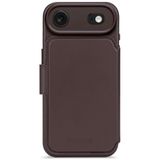 DECODED 2-in-1 Leren Detachable Wallet Hoesje Geschikt voor iPhone Air - Magnetisch Afneembaar - met Pasjeshouder - Premium ECCO Leer - Geschikt voor MagSafe - Bruin