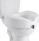 VEVOR Toiletbrilverhoger (Draagvermogen 158 Kg) 127 mm Hefhoogte, Verhoogde Toiletbril met Vergrote Opening voor Ouderen, Senioren, Ovale en Ronde Toiletpotten.