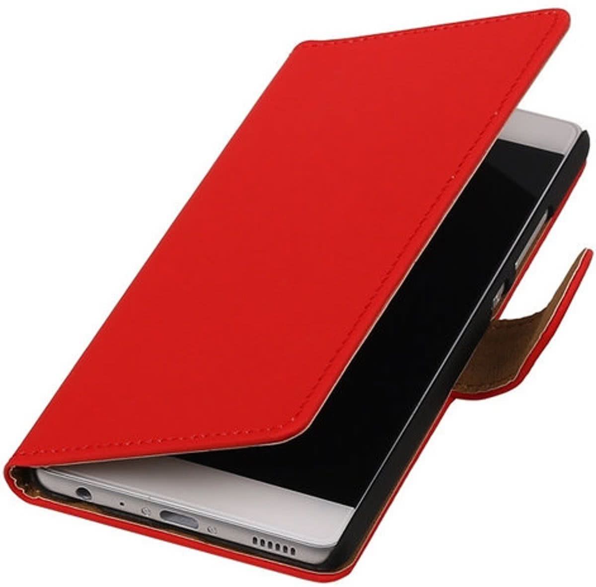 Best Cases Panda Best Cases Rood Effen booktype cover hoesje voor Sony Xperia X Performance