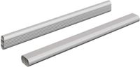 vidaXL - Kaststang - 2 st - Zilver - 316 x 15 x 29 mm - Aluminiumlegering
