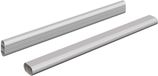 vidaXL - Kaststang - 2 st - Zilver - 316 x 15 x 29 mm - Aluminiumlegering