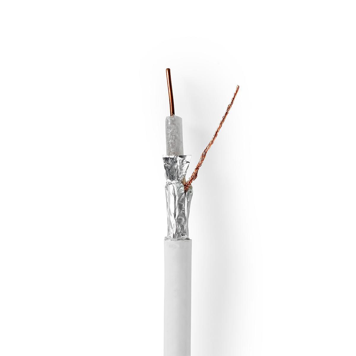 Nedis CSBR4050WT100 - Coax Kabel - 10m - Wit