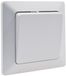 MILOS Interrupteur va-et-vient, encastré, blanc, mat, 250V/ 10A, inclus cadre et bornes de connexion