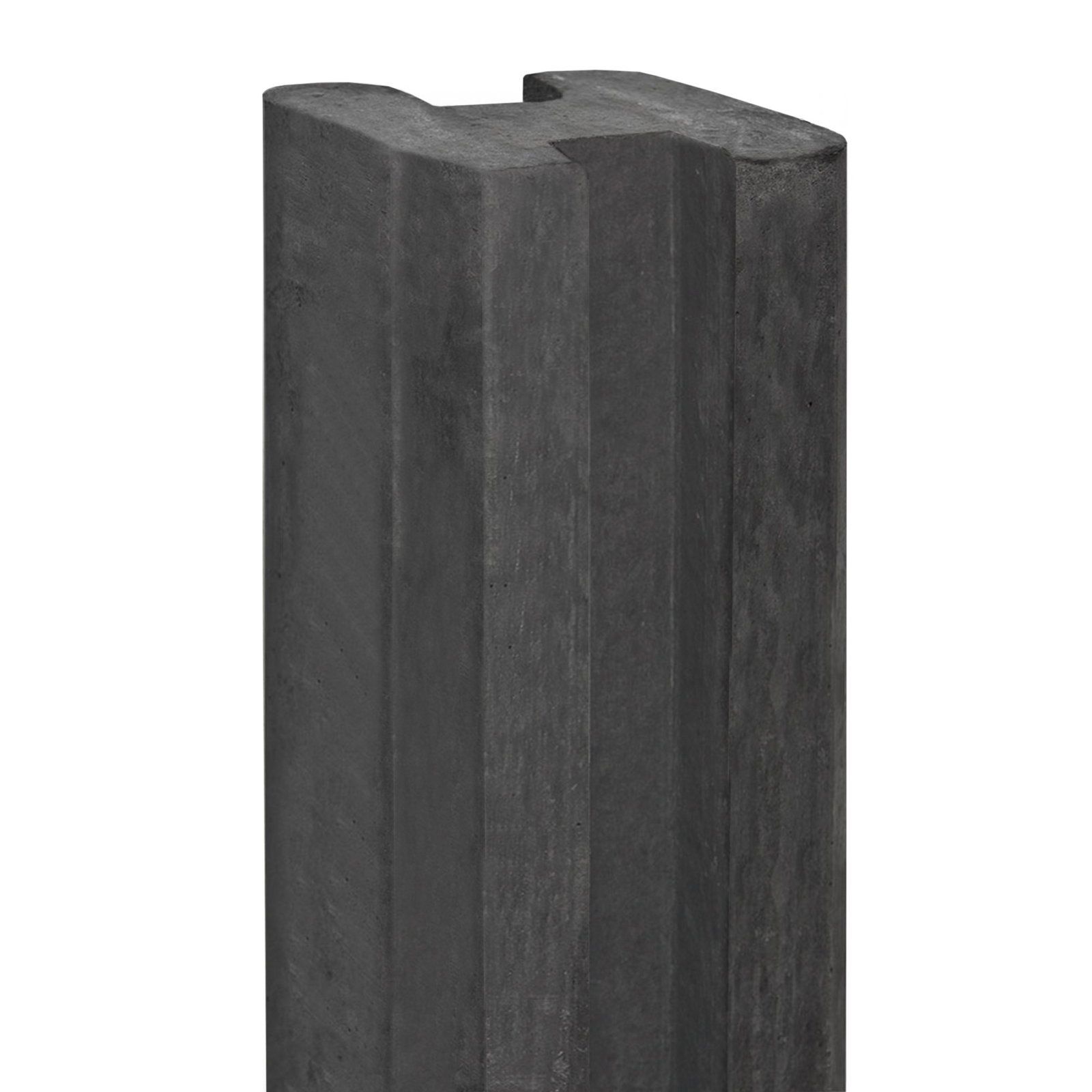 Tuindeco Berton-E-sleufpaal Vecht antraciet 10 x 10 x 294 cm tussenmodel
