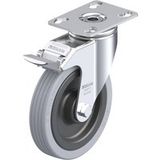 Blickle LKPA-VPA 125K-FI Zwenkwiel met rem Wieldiameter: 125 mm Draagvermogen (max.): 100 kg 1 stuk(s)