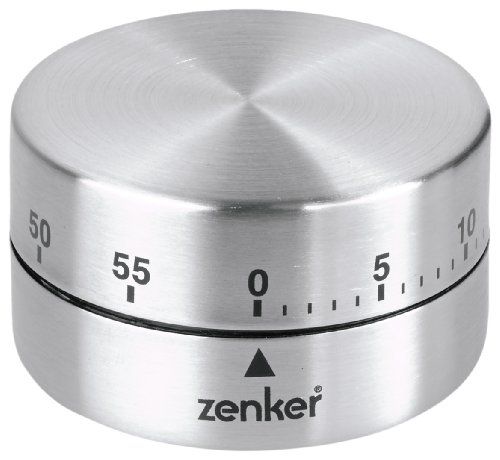 FACKELMANN Zenker Kortdurende wekker, Ø 65 mm cilinder, zilver
