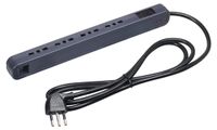 BTicino 3631USGB Elektrische stekkerdoos ultradun met lichtschakelaar voor veiligheid, kleur grijs