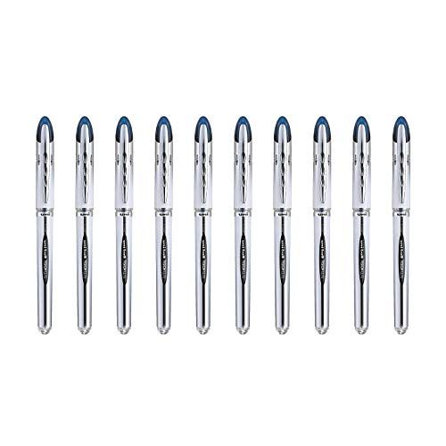 uni-ball Uni Mitsubishi Pencil – 10 balpen Vision Elite UB200 – Airplane Safe – vloeibare rollerbalpen – punt 0,8 mm – schrijfkleur medium Blauw