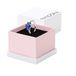 PANDORA Timeless Blauer Rechteckiger Funkelnder Drei-Stein-Ring aus Sterling-Silber mit Cubic Zirkonia, Gr. 50, 192389C01-50
