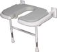 Homecare Innovation Douchezitje Opklapbaar U-vorm - 58 cm breed - Wand gemonteerd douchekrukje met uitsparing - tot 254 kg