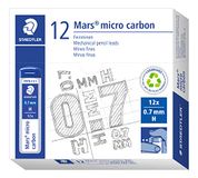 Staedtler Mars Micro 0,7 mm H navullood voor mechanische potloden (pak van 12 buizen)