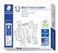Staedtler Mars Micro 0,7 mm H navullood voor mechanische potloden (pak van 12 buizen)
