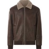 ESMARA MEN Veste de pilote en similicuir (Brun, M)