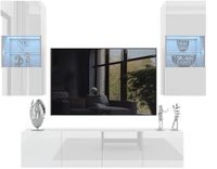 B BELINI GROUP BELINI Wandmeubel Milano 7 200 cm Wit Hoogglans