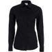 OLYMP Luxor Modern Fit Dames Overhemd zwart, Effen