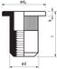 Masterfix Blindklinkmoer M8x16mm - staal (verzinkt) - cilinderkop (Per 250 stuks)
