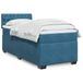 Maison Exclusive - Sommier à lattes de lit avec matelas bleu 90x190 cm velours