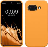 kwmobile telefoonhoesje geschikt voor Google Pixel 9a - Hoesje met siliconen coating - Smartphone case in fruitig oranje