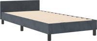 vidaXL Boxspringbed met hoofdeinde, donkergrijs, 180 x 200 cm, fluweel