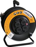 Relectric Kabelhaspel - 40 m - 4 stopcontacten - Randaarde - 3000W - Geschikt voor buitengebruik