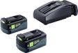 Festool Energie-set 2x BP 18 Li 5,0 HP-ASI HighPower accupack 18 V 5,0 Ah + TCL 6 oplader