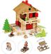 JEUJURA Kit en bois, Grande cabane de montagne, 215 pièces, à partir de 5 ans