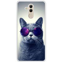 Huawei Bedrukt siliconen hoesje compatibel met Mate 20 Lite Chat à lunette