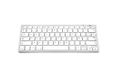 Bluestork QWERTY-toetsenbord met kabel voor Mac, concave en stil, QWERTY-toetsenbord, incl. Ñ, 13 multimedia-hottoegang USB/USB-C adapter - Spanish layout