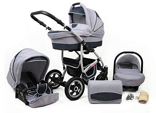 Lux4Kids 3 in 1 Combi kinderwagen Kinderwagen Complete Set met autostoel Isofix Larmax