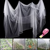 Zonon Insectennet tuingaas, vliegen, vogelnet, barrière, jacht, blinde plantenbescherming (wit, 3 x 10 m)