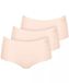 Sloggi lot de 3 short Invisible pour femme - MicroModal - Crème / XS