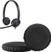 kwmobile 2x oorkussens geschikt voor Logitech H330 H340 H390 H110 H111 H600 609 - Earpads voor koptelefoon in zwart