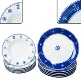 MamboCat 12-delig AHOI porseleinen servies voor 6 personen