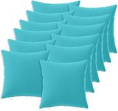 vidaXL Kussensloop 12 pcs Heerlen Turquoise 40 x 40 cm Polyester