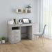 Maison Exclusive - Bureau, couleur béton gris, 140 x 50 x 76 cm, bois composite