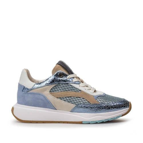 Floris van Bommel Suvi 02.19 leren sneakers lichtblauw