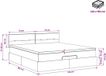 vidaXL Ottomaans bed met matras, zwart, 140 x 190 cm, stof
