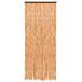 Rideau anti-mouches 56x185 cm chenille ocre et blanc