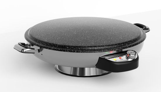 Kadoland Crêpe- en Pannenkoekenmaker Elektrische Bakplaat Ø50cm RVS