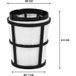 VONROC Filtre VC815AA pour aspirateur à main VC503DC - 8 x 5,7 x 8,5 cm - Gris