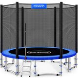 Trampoline - Ø 183 cm - certifié - Set complet avec filet de sécurité, échelle et housse de protection