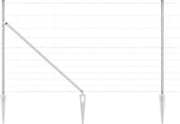 vidaXL - Gelast - Draadhek - met - Spikes - 25 - x - 1,4 - m - Gegalvaniseerd - staal - Mesh
