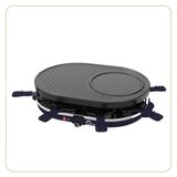 Merkloos Raclette grill crêpes - 3-in-1 - Tot 8 personen - 1200 W - Nachtblauw