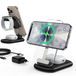 Mag Safe Inductief laadstation, 3-in-1, compatibel met iPhone 17, 16, 15, 14, 13, 12 Pro Max/Air/Plus/Pro, 15 W, opvouwbaar, voor Apple Watch 10/9, Airpods 3/2/Pro