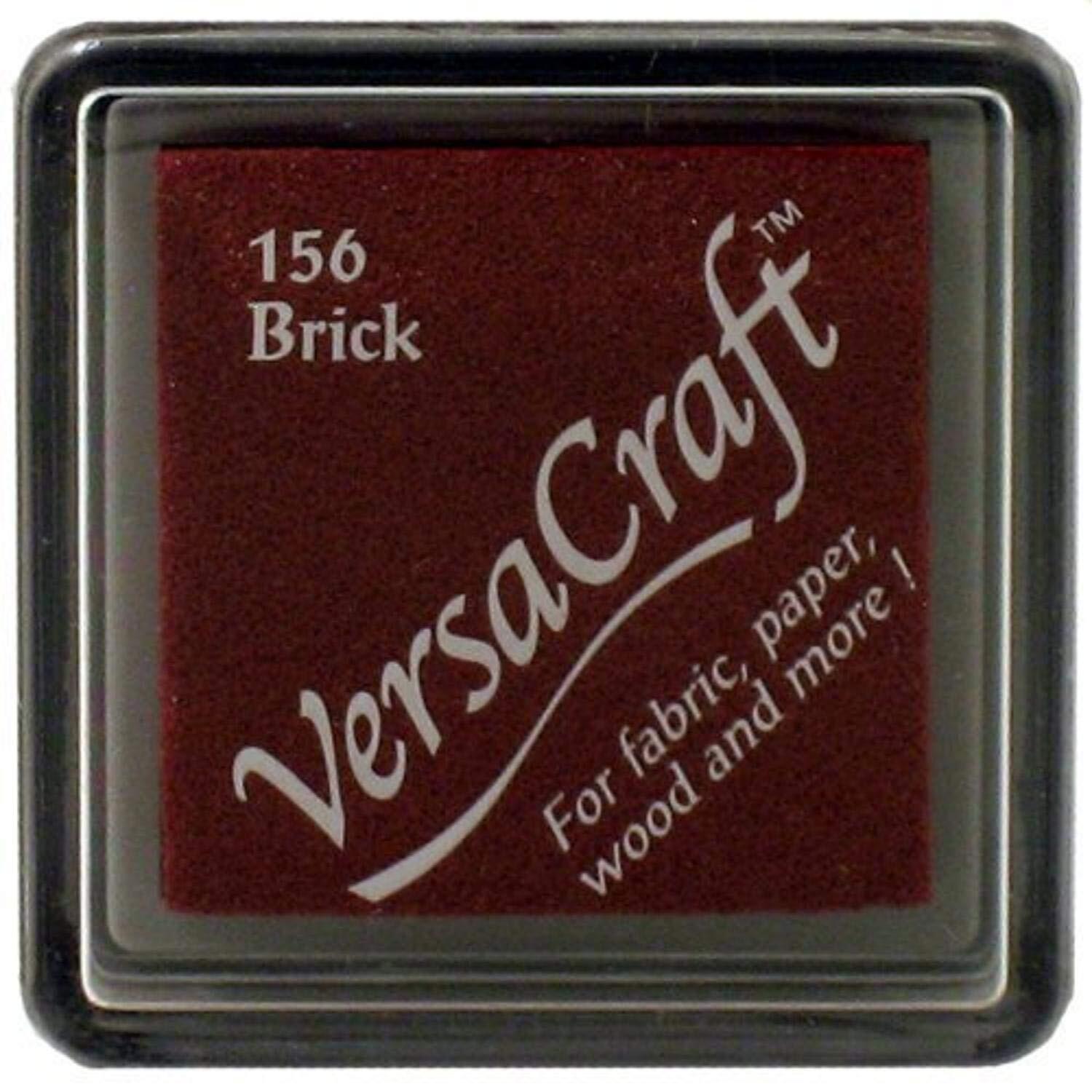 Versacraft vks-156 stempelkussen stof, kleine kubus 25 x 25 mm brick